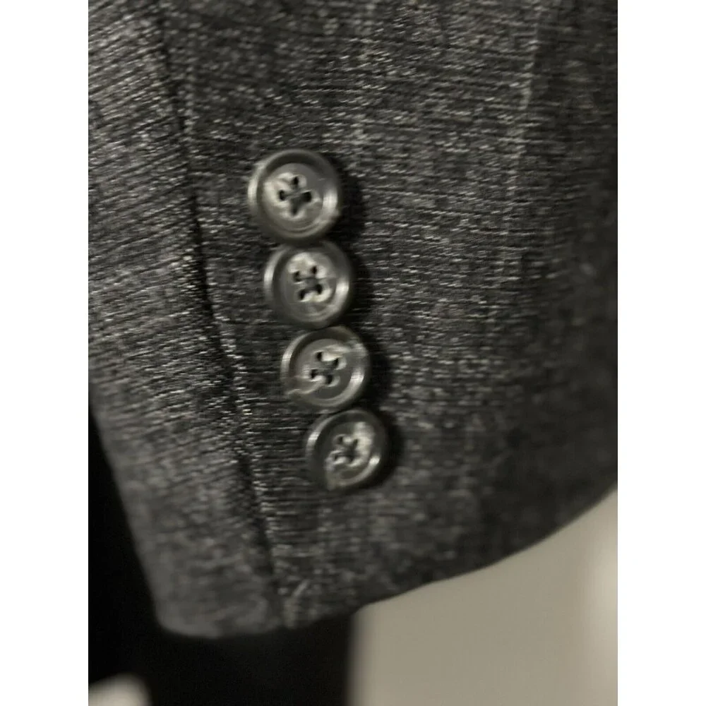 Hart Schaffner Marx‎ Men's Size 40 R Gray Wool Blazer Sport Coat 2 Button USA